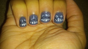 My Totoro nails